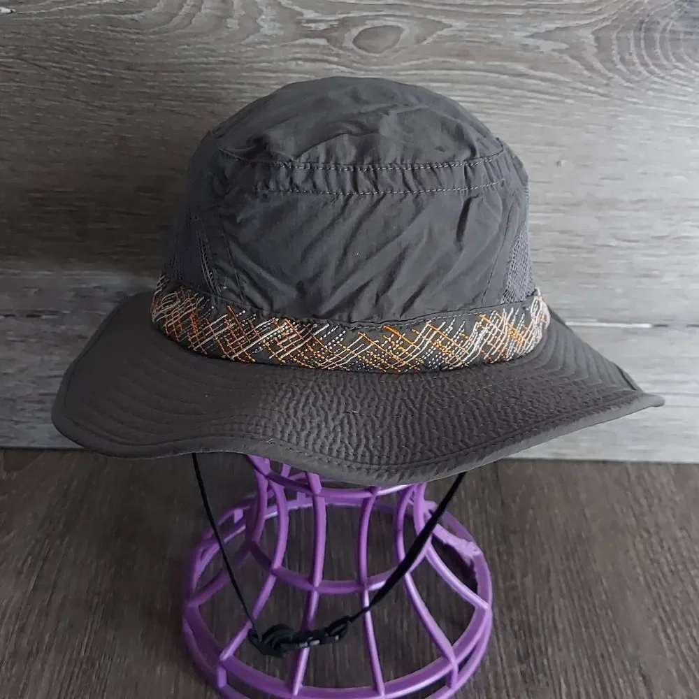 REI Vented Bucket Safari Hat Outdoors Camping Hiking Fishing Gray Boys 7Y-14Y